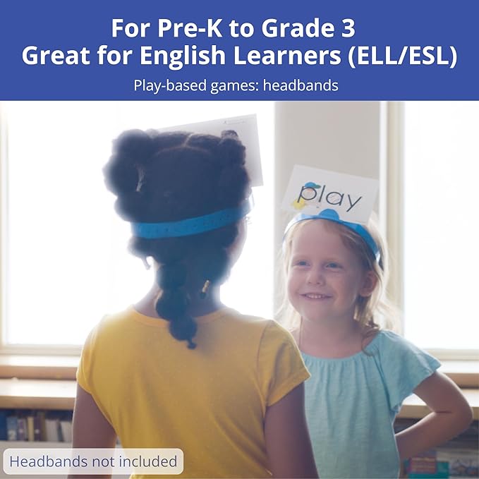 Sight Word & Phonics Flash Cards, Set 1 (High-Frequency Words 1-50) - Kinesthetic Learning, Picture-Embedded - Pre-K to Grade 3 - Homeschool & Classroom use - Model EW-22
