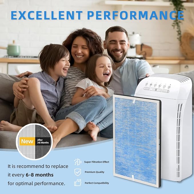 2-PACK MSA3/MSA3S Replacement Air Filter: Compatible