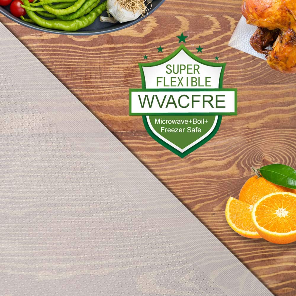 WVacFre 200 Gallon 11"x16" BPA Free Vacuum Sealer Bags for Food Storage