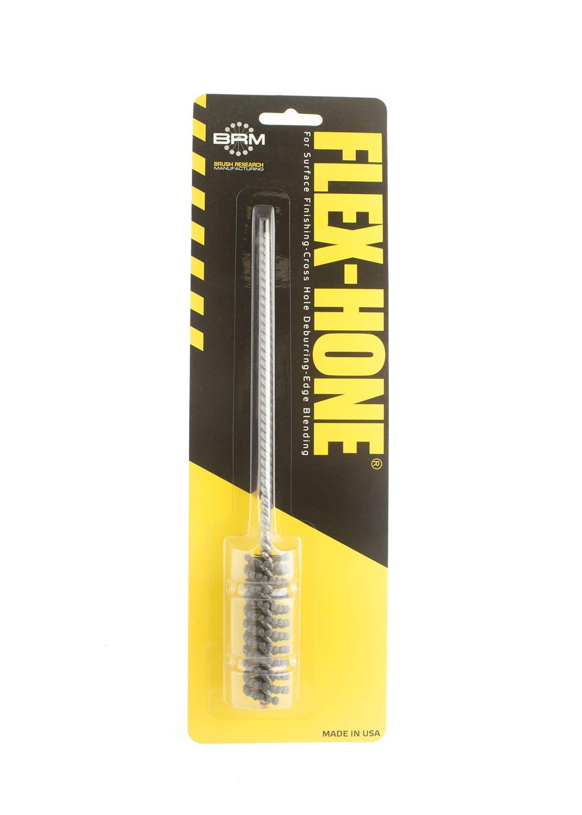 Brush Research BC18M12 FLEX-HONE®, 0.709" (18mm) Diameter, 120 Grit, Silicon Carbide, For Mild Steel, Stainless Steel, Cast Iron and Softer Ferrous Materials