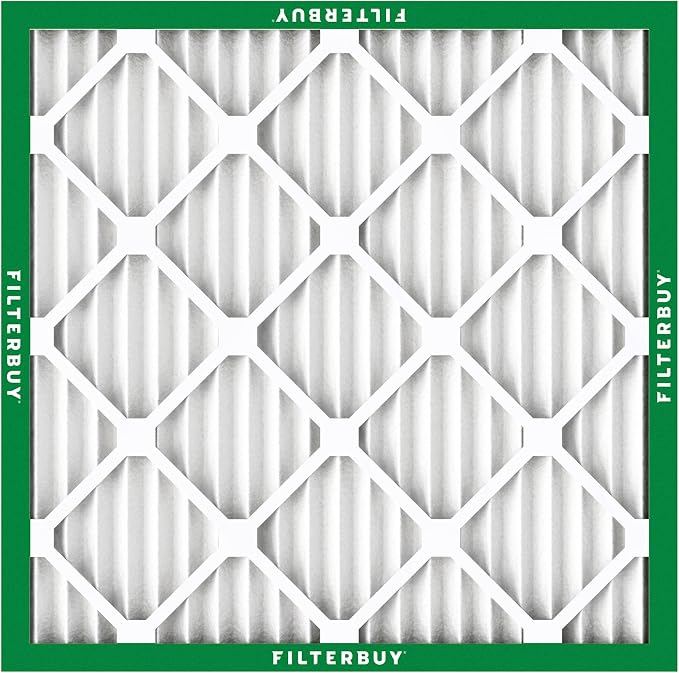 Filterbuy 24x24x1 Air Filter MERV 8 Essential Dust & Allergy Defense,