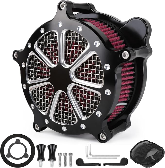 Twin Cam Air Filter Cleaner Intake Filter Compatibel