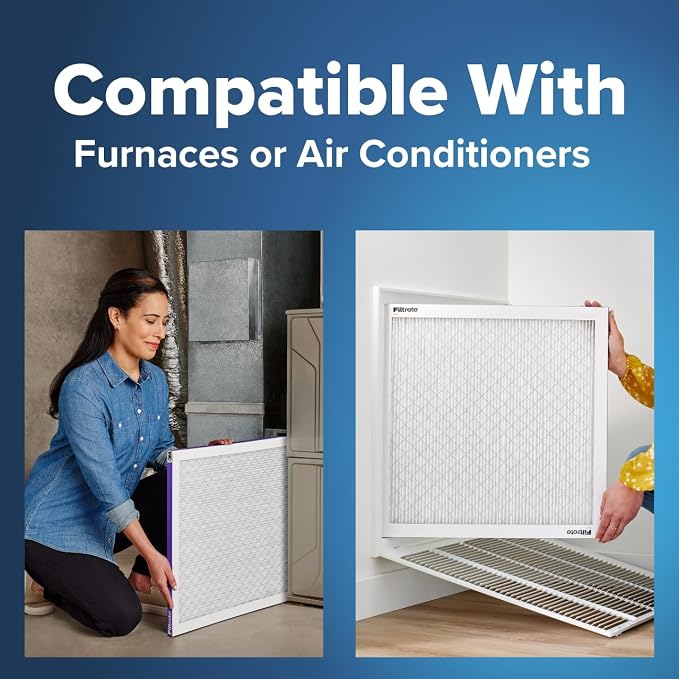 Filtrete 16x16x1 AC Furnace Air Filter, MERV 12, MPR 1500, CERTIFIED asthma &