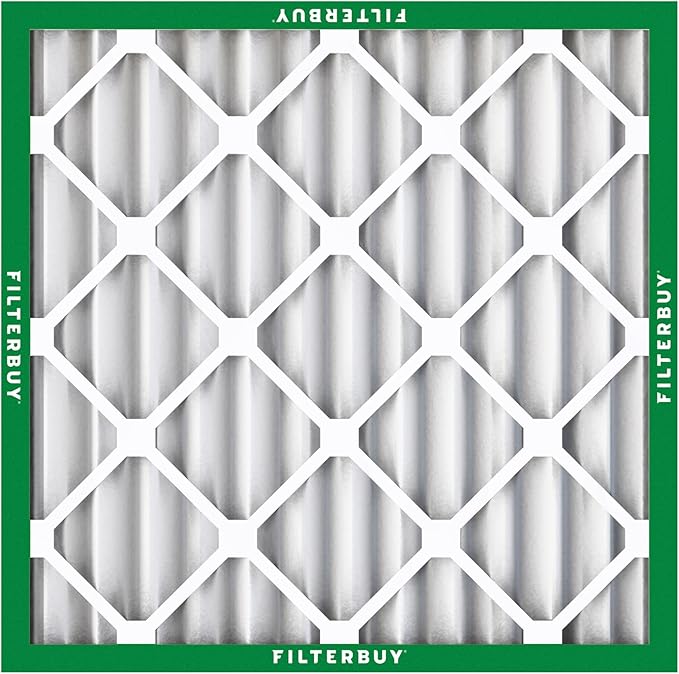 Filterbuy 14x14x2 Air Filter MERV 8 Essential Dust & Allergy Defense,