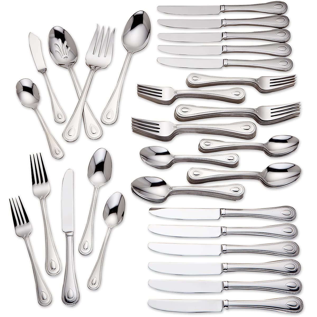 Lenox 894742 French Perle Dinner Forks, Set Of 4