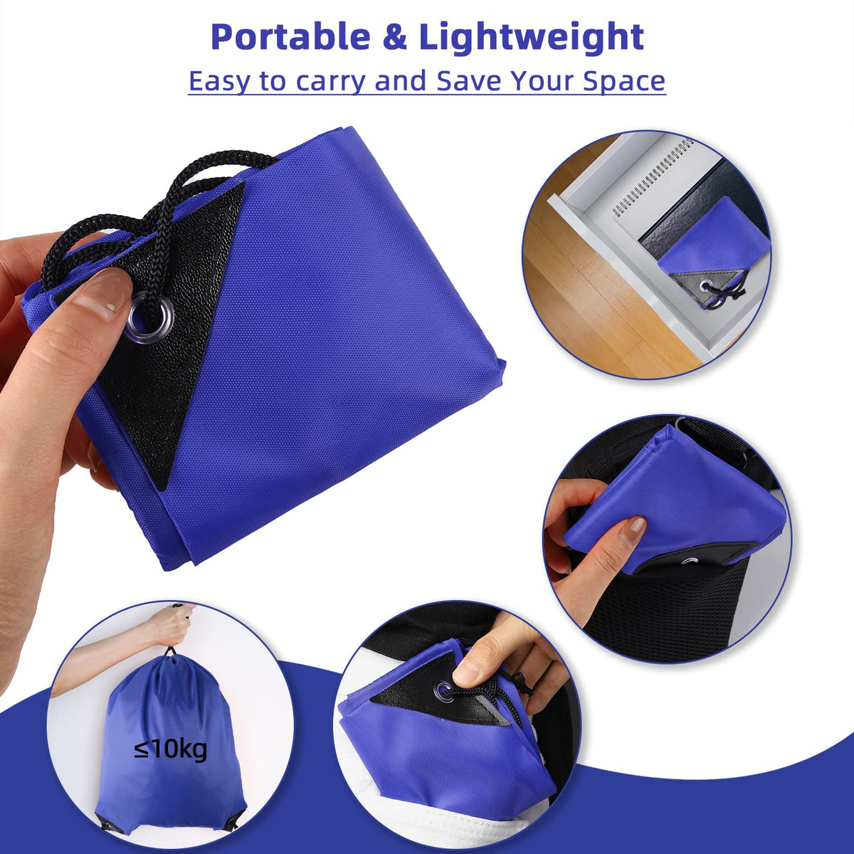 GoodtoU Drawstring Bags Bulk, 60 Pcs Draw String Bags Cinch Bag Drawstring Gym Bag Sackpack Backpack for Women Men, Blue