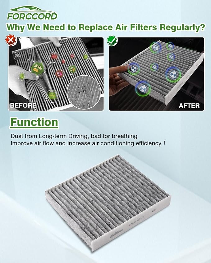 Cabin & Engine Air Filter Fit for 2022-2026 Toyota Tundra 3.5L, 2023-2026