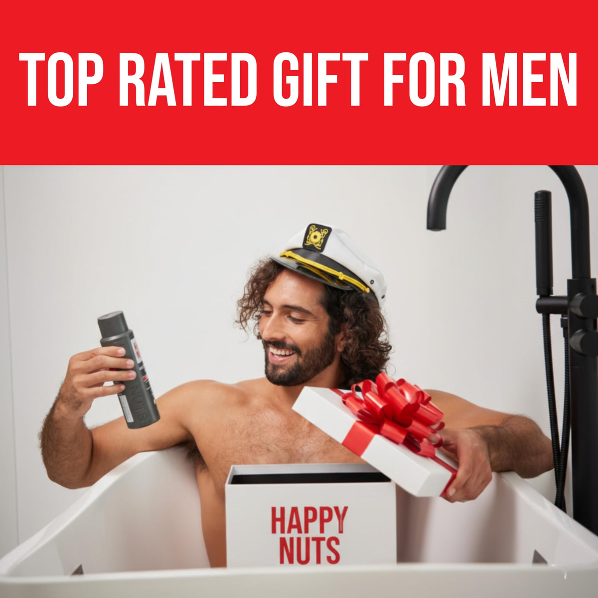 HAPPY NUTS Comfort Powder Deodorant For Men: Anti-Chafing, Sweat and Odor Control for Jock Itch, Aluminum-Free, Ultimate Gift for Men's Private Parts 4 oz (1 Pack), Original Scent