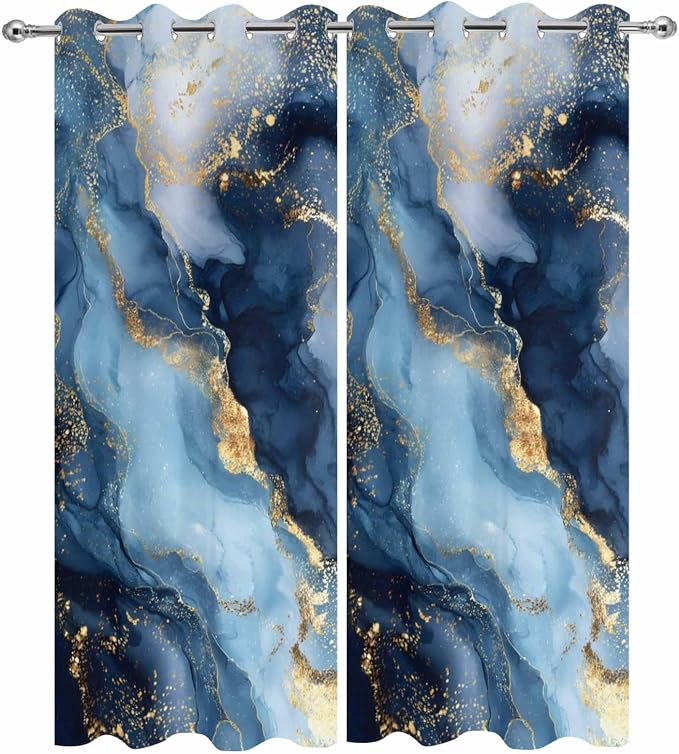 Marble Texture Outdoor Curtains
