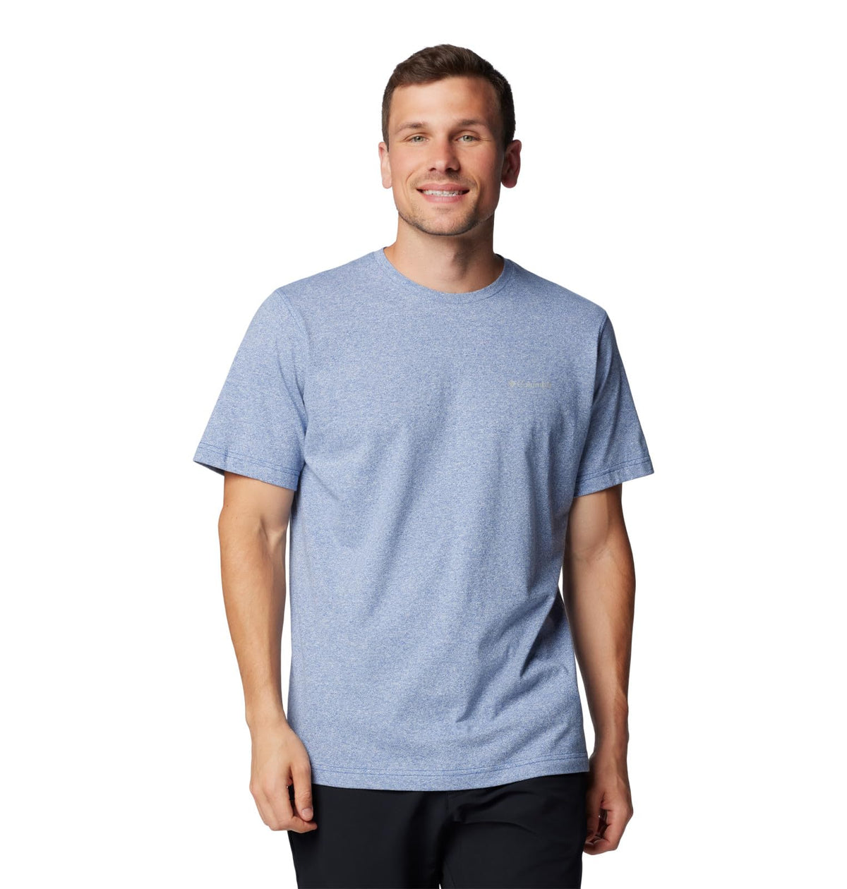 Columbia Men's Thistletown Hills Short Sleeve, Mountain Blue Heather, X-Large