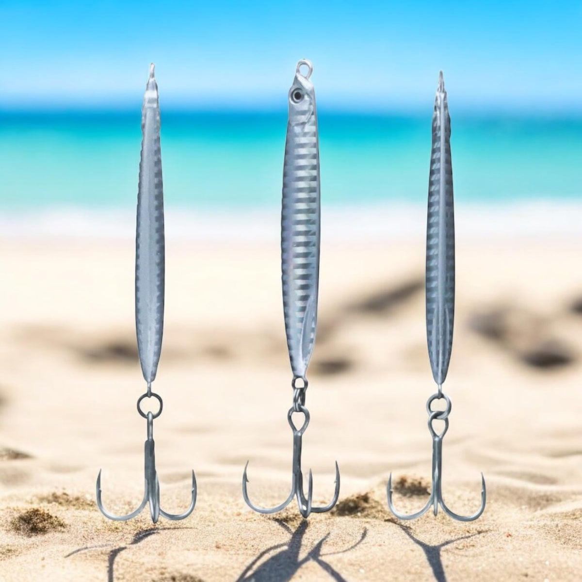 Navicatch Saltwater Fishing Lures Fishing Jigs Fishing Spoons for Striped bass, Pompano, Spanish Mackerel，Bluefish,Metal Jigging, Diamond Jigs Silver 3pcs. 1 2/5oz+1 4/5oz+ 2oz Premium to Choose