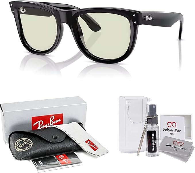 Ray-Ban Wayfarer Reverse RBR0502S Square Sunglasses for Men for Women +BUNDLE with ACCESSORY EYEWEAR KIT
