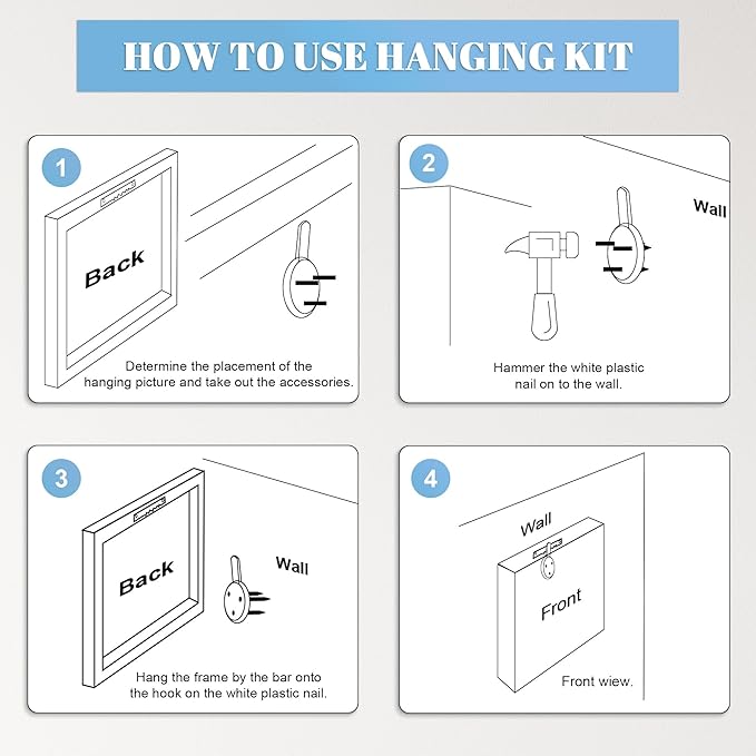 Framed Christmas Pictures Wall Decor,Vintage Pine Tree Prints,Winter Christmas Canvas Wall Art Decoration for Bedroom Bathroom Living Room Rustic Xmas Holiday Gifts (Christmas Tree 10, 12'' X 16'')
