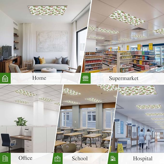 Fluorescent Light Covers for Ceiling Lights Deserts Camels Magnetic Light