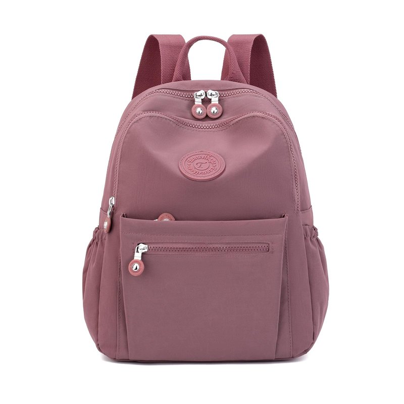Tanweibago Mini Nylon Women Backpacks,11L Small Ladies backpacks Casual Lightweight Women Shopping Travel Daypack (Carmine)