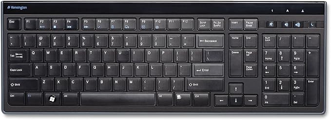 Kensington Slim Type Wired Keyboard (K72357USA),Black