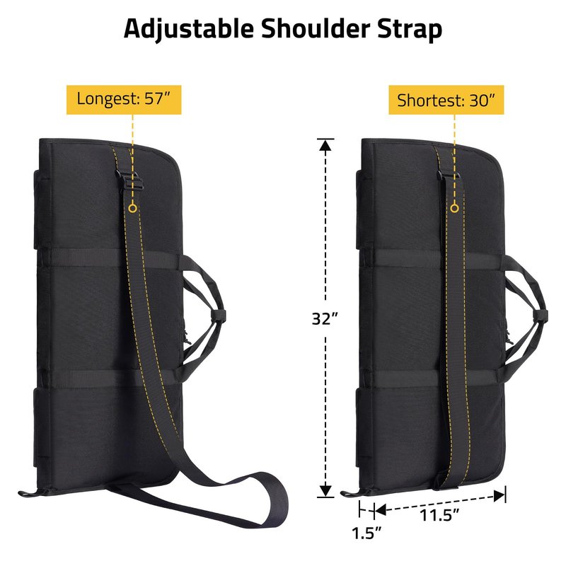 CVLIFE 32" Soft Rifle Case Rifle Bag Ar Pistol Case Gun Case Gun Bag, Short Small Ar Pistol Bag Shotgun Case Lightweight with Lockable Zipper for Outdoor Hunting Shooting, Black
