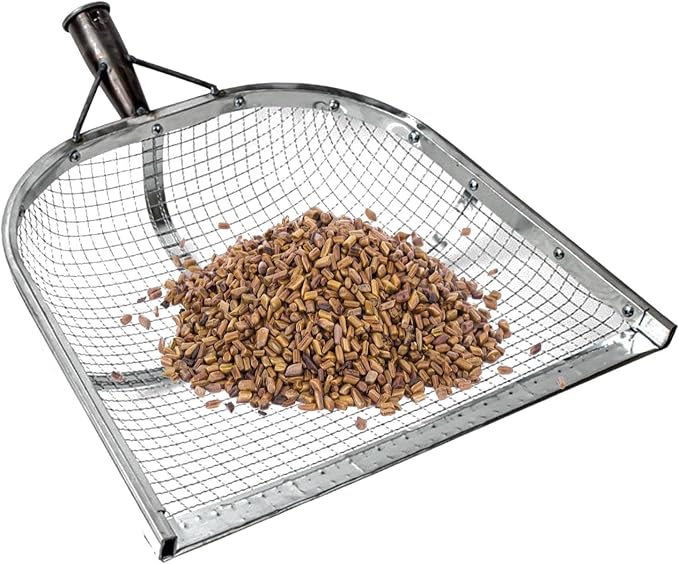 Leaking Soil Shovel Filter Stainless Steel Sieve 4mm/6mm/8mm/12mm Mesh Sifting