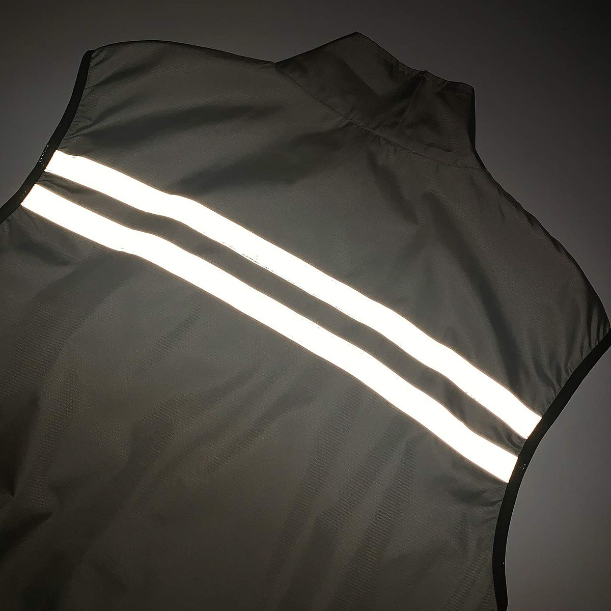 bpbtti Men's Hi-Viz Safety Running Cycling Vest - Windproof and Reflective (Large - Chest 39-41", Grey)