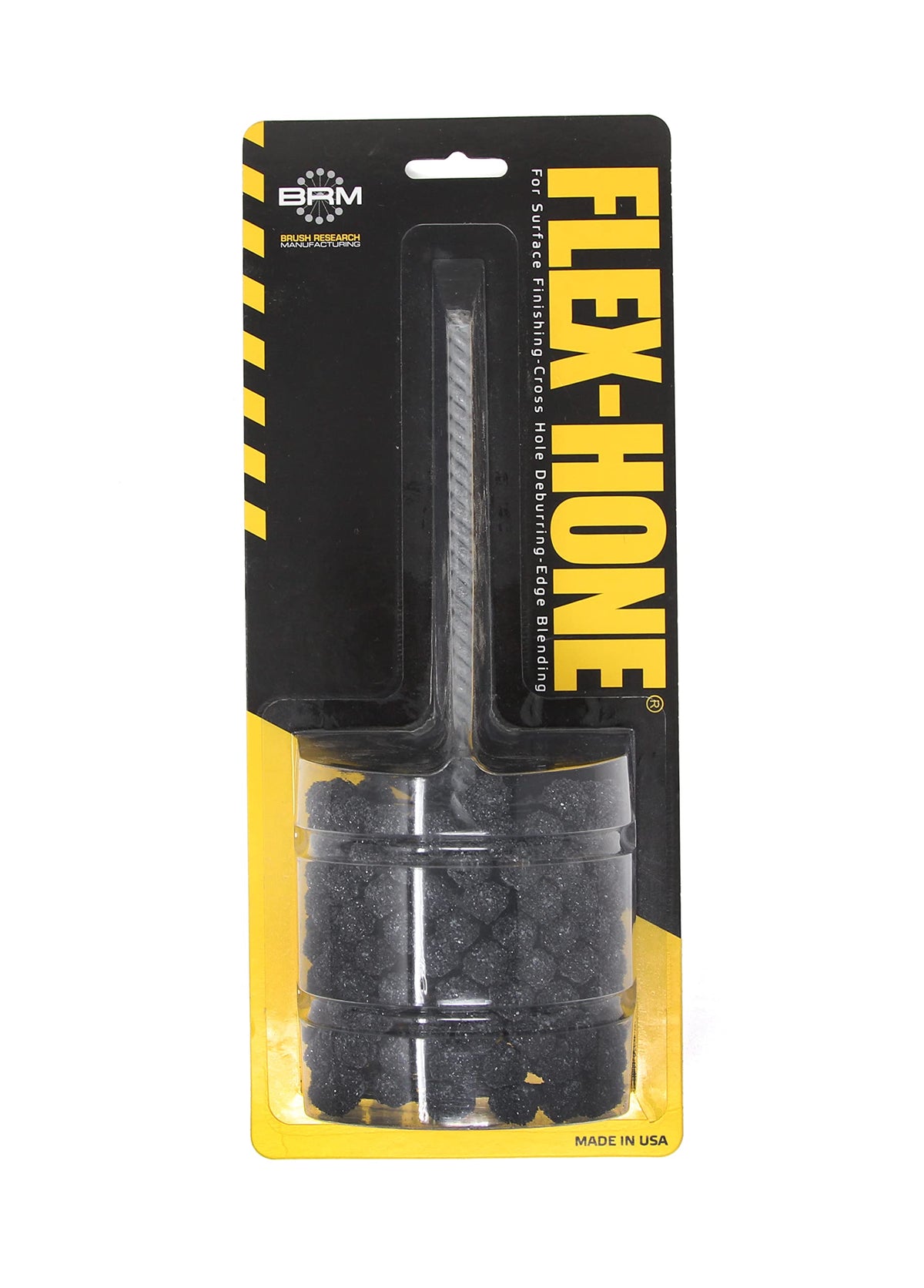 Brush Research BC30024 FLEX-HONE®, 3" (76.2mm) Diameter, 240 Grit, Silicon Carbide, For Mild Steel, Stainless Steel, Cast Iron and Softer Ferrous Materials