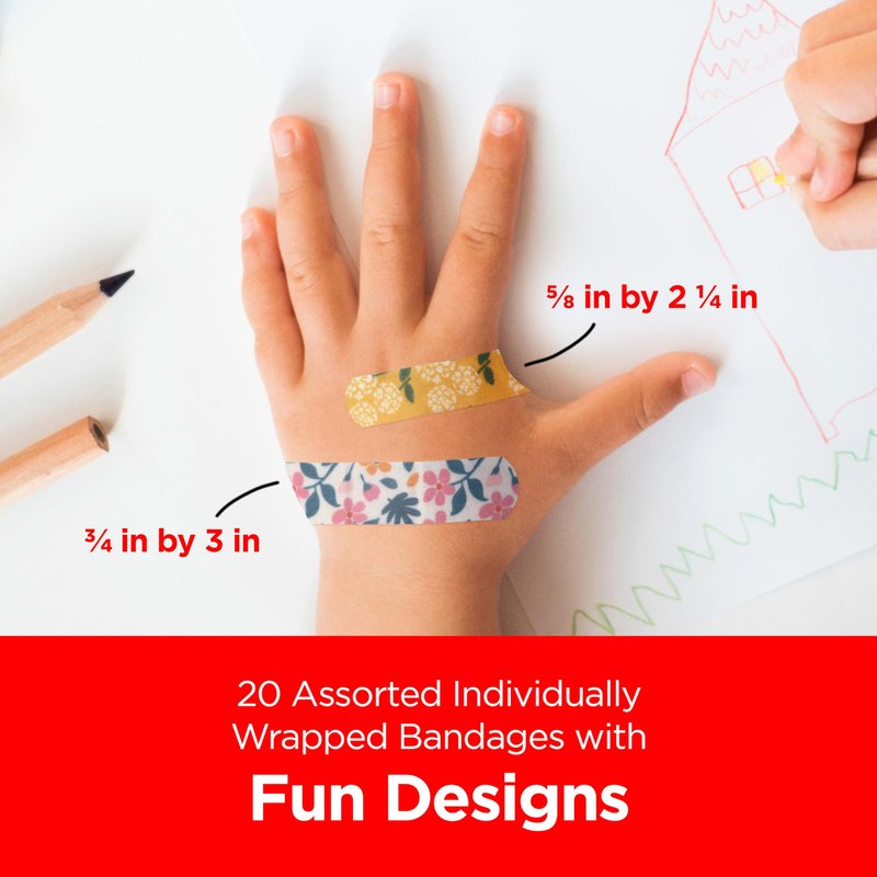 Band-Aid Adhesive Bandages, 20 ct, Pack of 2 | Pokémon Characters | for Kids | Assorted Sizes