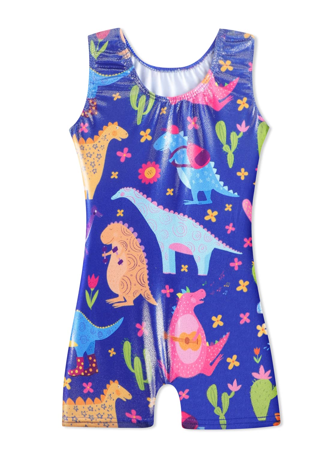HOZIY Toddler Girls Gymnastics Leotard 4t 5t 4-5t Biketard Shorts Tumbling Outfits for Gymnastic Body Gimnasia Nina Dinosaur Leo Dance Sparkle Bodysuits Navy Blue