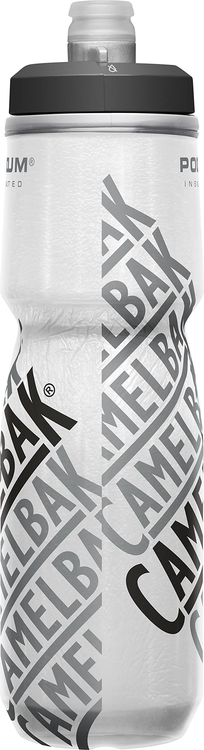 CamelBak Podium Chill Insulated Bike Squeeze Water Bottle, Cold Retention for Cycling, 24oz, Race Edition