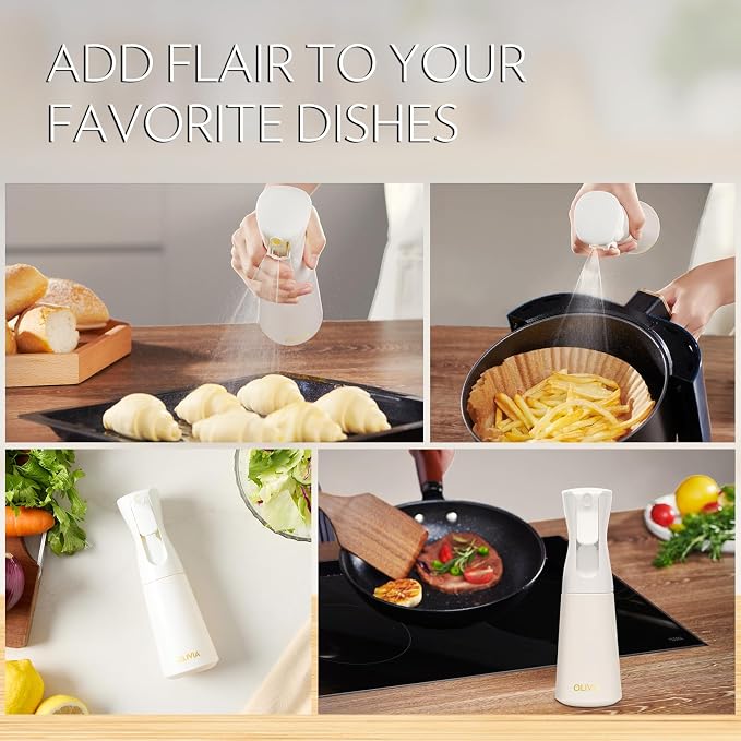 FLAIROSOL OLIVIA Oil Sprayer for Cooking, 200ml Glass Olive Oil Sprayer