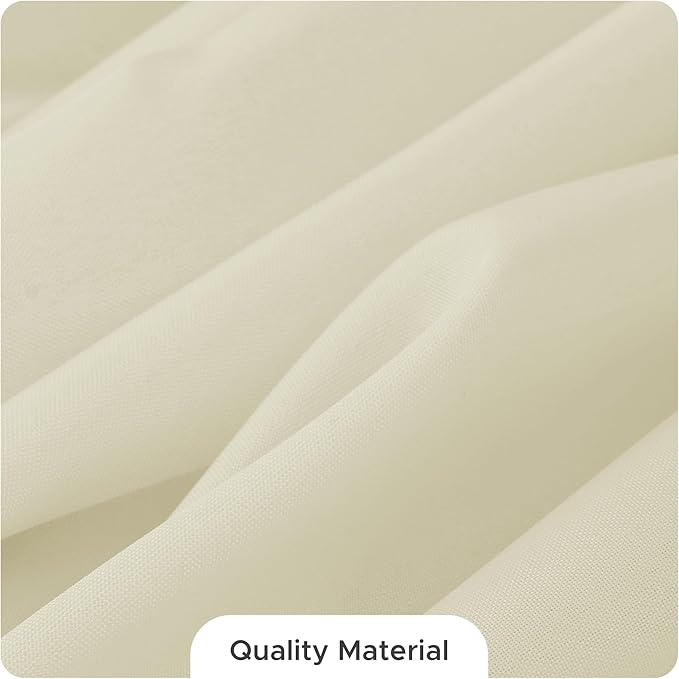 Fitable 8 Pack Round Tablecloths: Stain Resistant Wrinkle Free Circle Table Clothes, Washable Reusable Polyester Table Covers for Wedding Party Birthday Banquet Reception(Ivory, 84 Inch)