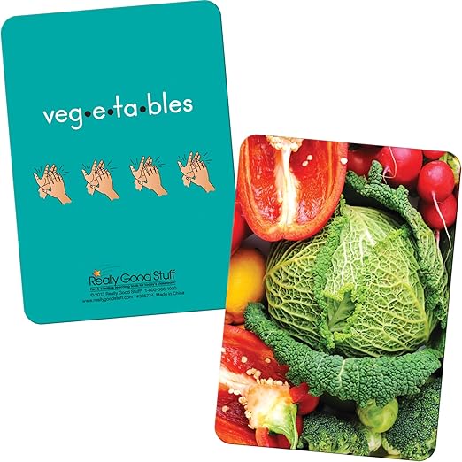Really Good Stuff Syllable Photo Cards - 48 Cards