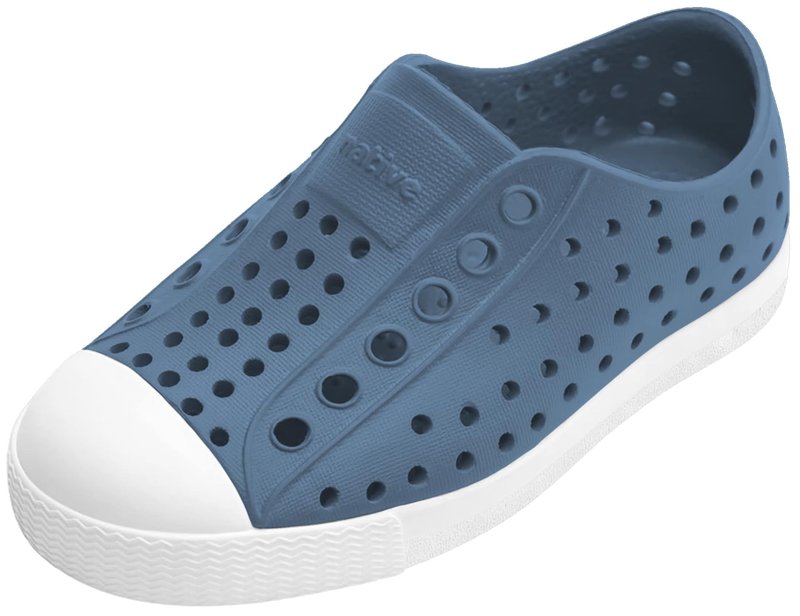 Native Shoes Unisex-Kids Jefferson Sneakers, Oasis Blue/Shell White, 4 Toddler