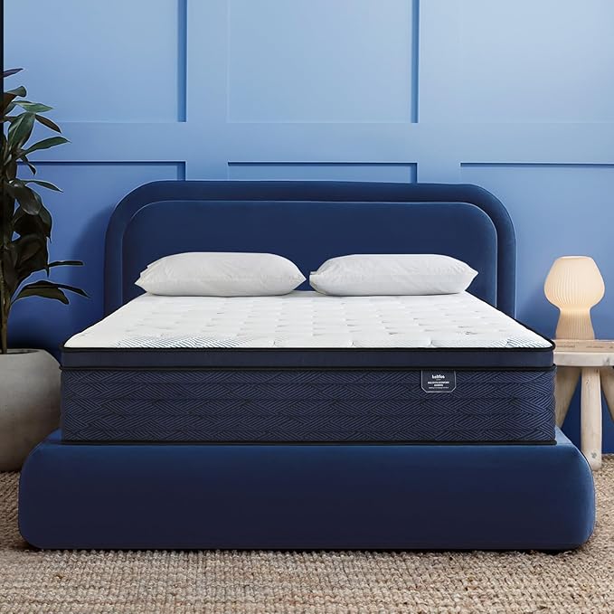 Queen Mattress 14 Inch - Firm Feel 7-Zone Hybrid Mattresses Extra Lumbar & Hip Support, Deep Sleep Pain Relief Contouring Bed in a Box, Fiberglass-Free, CertiPUR-US Certified,100-Night Trial