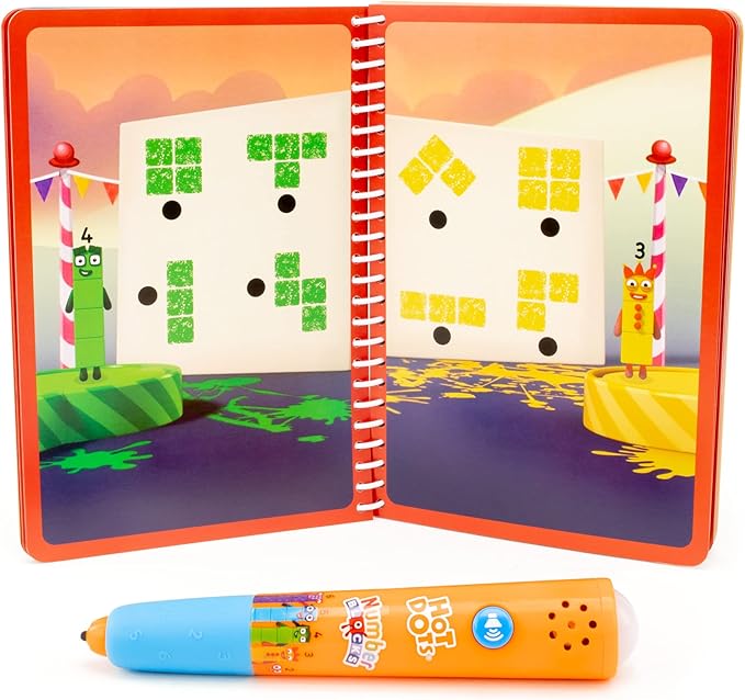Educational Insights Hot Dots Numberblocks Workbook Numbers 1-10 with Interactive Pen, 75+ Activities, Gift for Kids Ages 4+