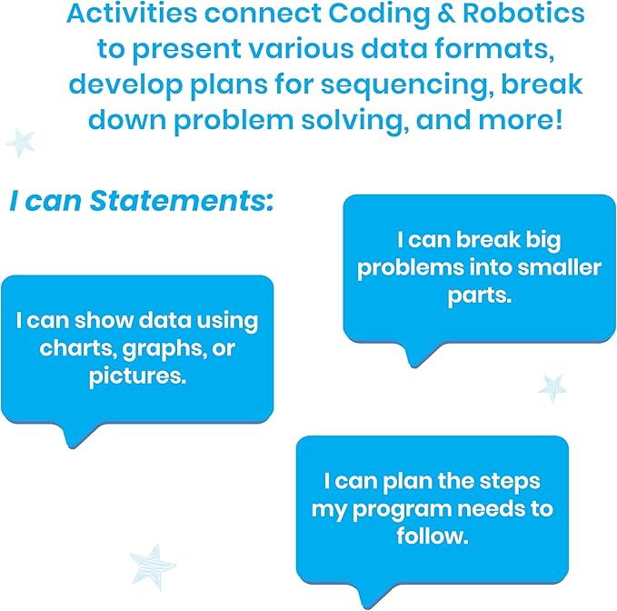hand2mind Coding & Robotics Beginner Task Cards, Coding for Kids 5-7, STEM Projects, Computer Programming for Kids, Technology Toys, Kindergarten Learning Activities, Science Classroom Supplies