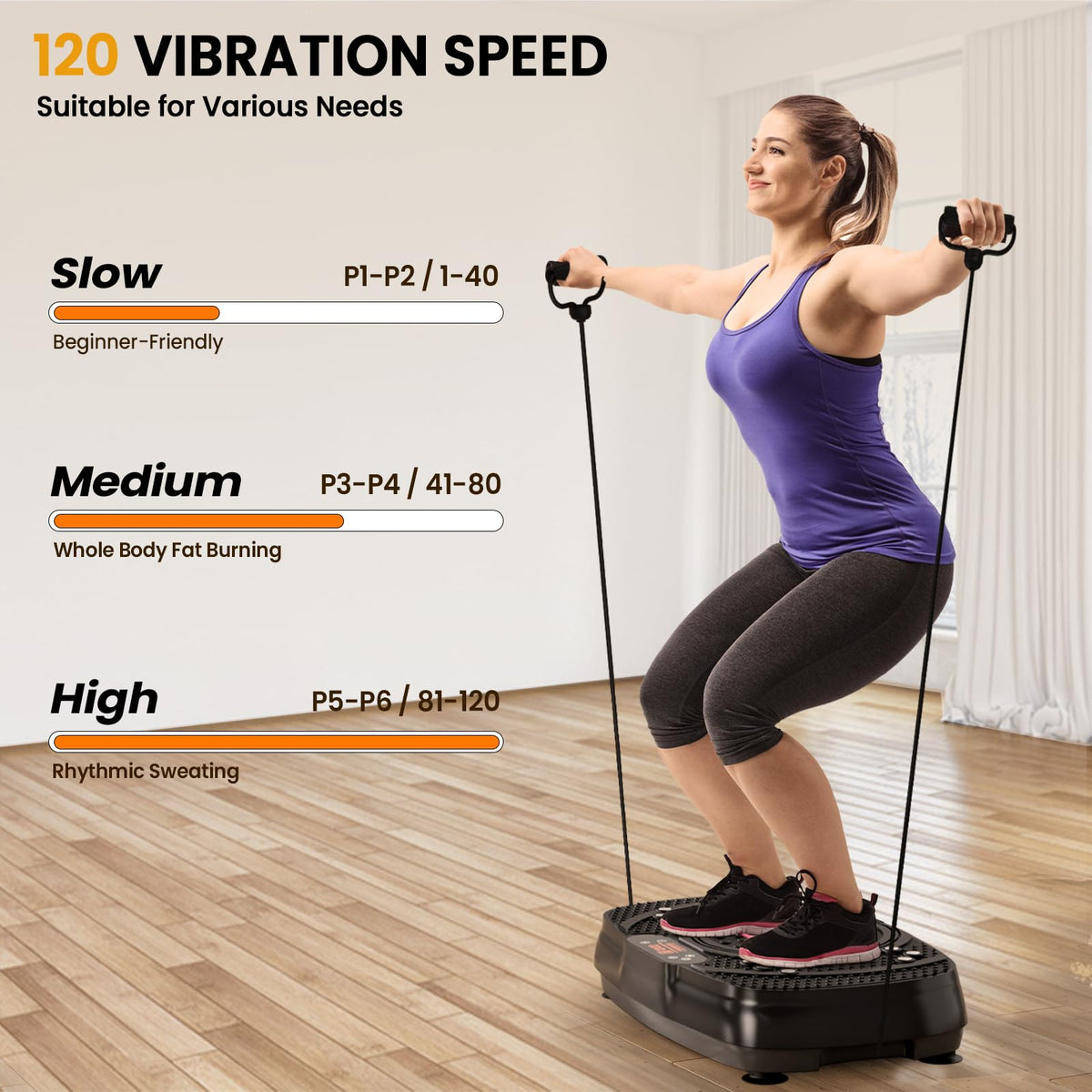 Vibration Plate Exercise Machine: TISSCARE Vibrating Plates for Weight Loss and Lymphatic Drainage, 400lbs Shake Plate Whole Body Workout Platform for Home Fitness Fat Burner Gifts