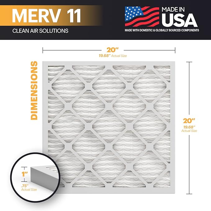 BNX TruFilter 20x20x1 Air Filter MERV 11