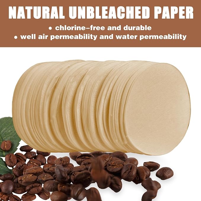CEYAZYE 200 PCS Round Coffee Filter Paper, 56 mm Disposable Coffee Filters