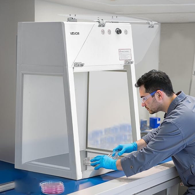 VEVOR Laminar Flow Hood, 20.08 x 20.47 x 23.62 inch Working Area Portable Clean