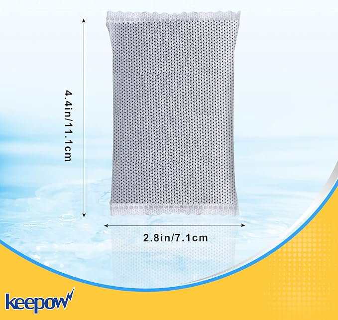 KEEPOW 8 Pack Activated Charcoal Odor Absorber Filter Refills