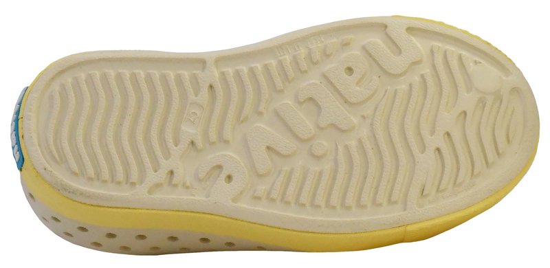 Native Shoes Unisex-Kids Jefferson Sneakers, Bone White/Gone Bananas Yellow, 1 Little Kid