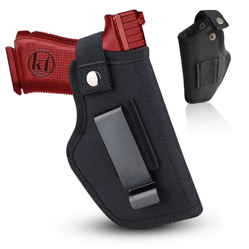 Universal Gun Holster for Men & Women, IWB/OWB Waist Belt Pistol Holster Fits for Taurus Glock Sig M&P Ruger 380 9mm Airsoft Gun Holsters for Concealed Carry Pistol Holder Right/Left Hand
