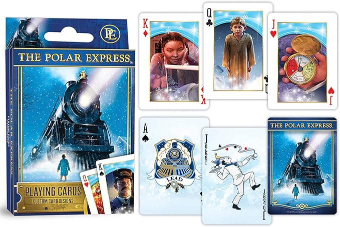 MasterPieces Officially Licensed Polar Express Playing Cards - 54 Card Deck for Adults