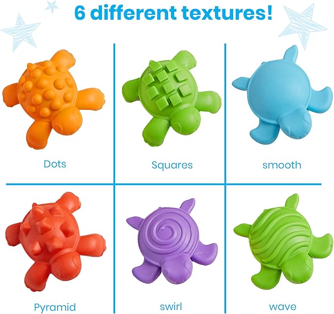 hand2mind Tactile Turtles Math Activity Set, Toddler Numbers and Counting, Math Counters for Kids, Color Sorting Toys, Sensory Turtle Game, Preschool Learning Activities, Montessori Math Materials