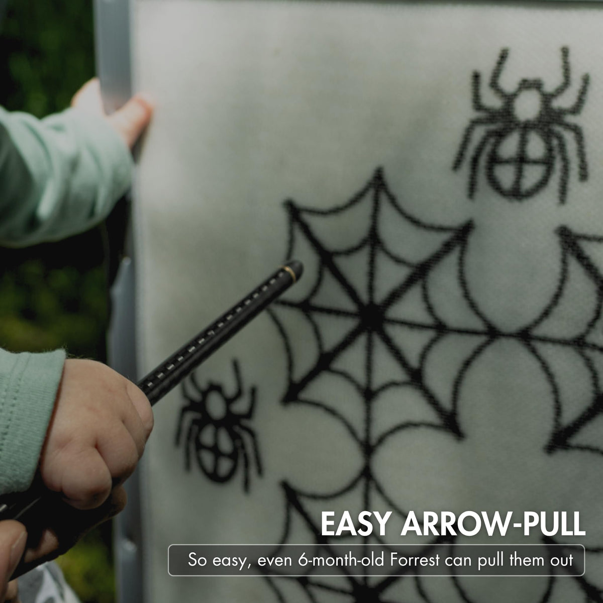 SpyderWeb 20XL No Speed Limit Easy Arrow Pull and Stop, Crossbow Target Block 500fps, Long-Lasting Spylar Face, Custom Waterproof Cover for Backyard Use, Over 200 Practice Points, Field Tip Only