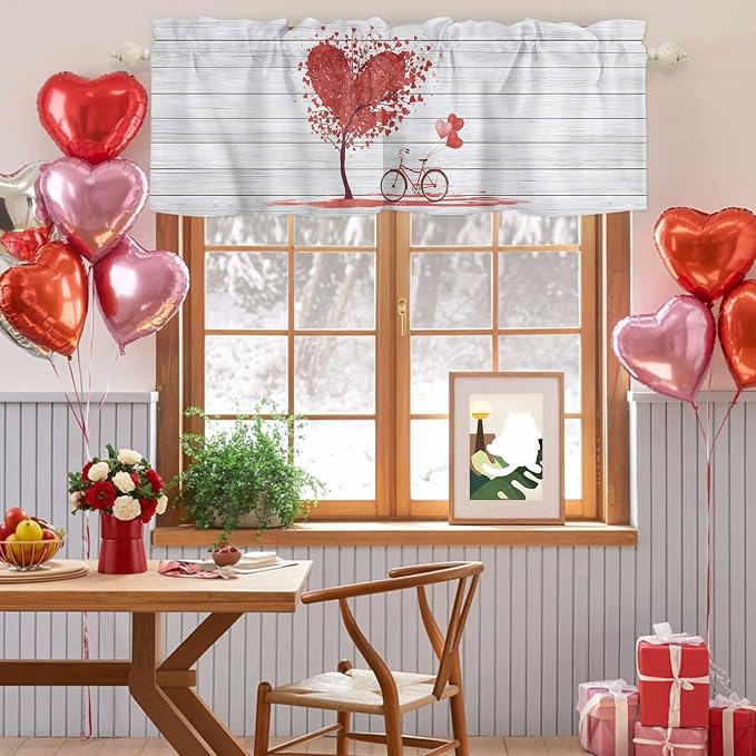 Valentine's Day Valance Curtains