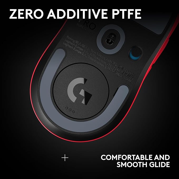 Logitech G PRO X Superlight 2 SE Wireless Gaming Mouse, 60 g pro-Grade Mouse with 5 programmable Buttons, 44K DPI Sensor, 888+ IPS, 1 kHz Report Rate, USB-C Charging for PC/Mac - Red