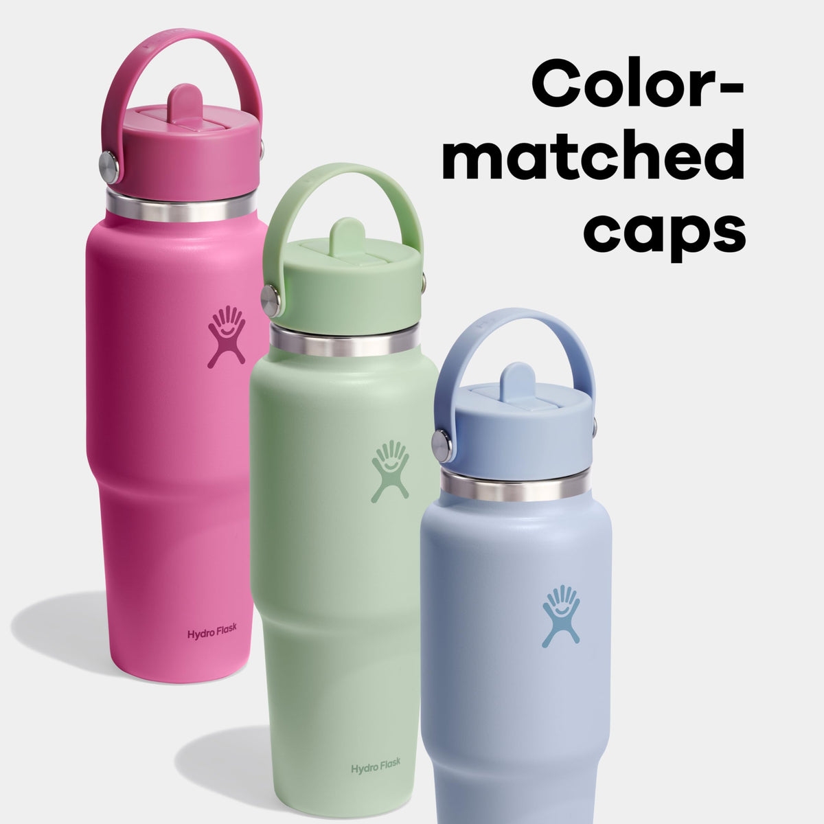 Hydro Flask Water Bottle - Insulated Stainless Steel - Wide Mouth Flex Chug Lid, Non Spill, Leakproof in 24 Oz Coconut Cream