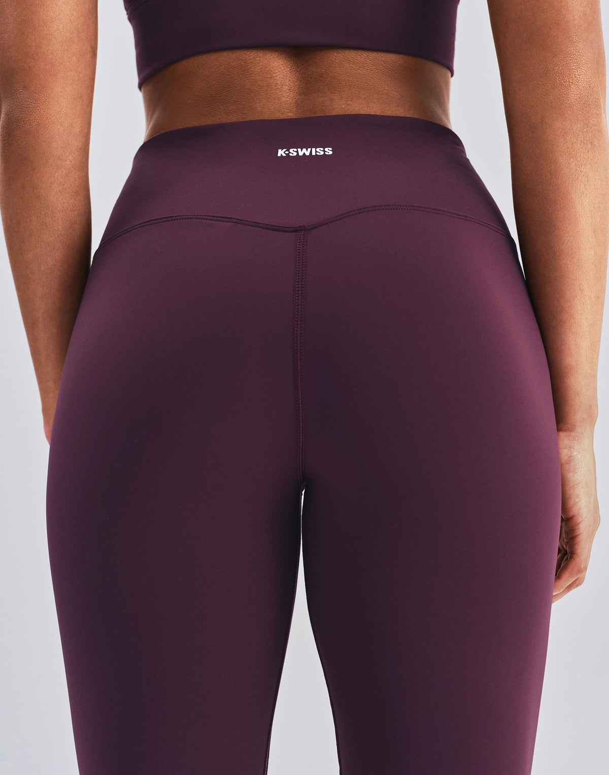K-Swiss Flare Leggings for Women 32" - High Waist Wide Leg Bell Bottom Bootcut Yoga Pants for Casual Lounge, Purple/MISC S