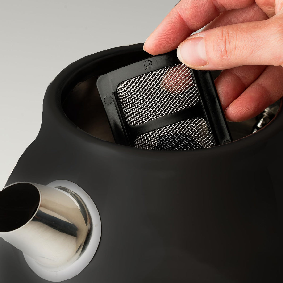 Haden Dorset Stainless Steel Electric Kettle, Black & Copper, 1.7 Liter