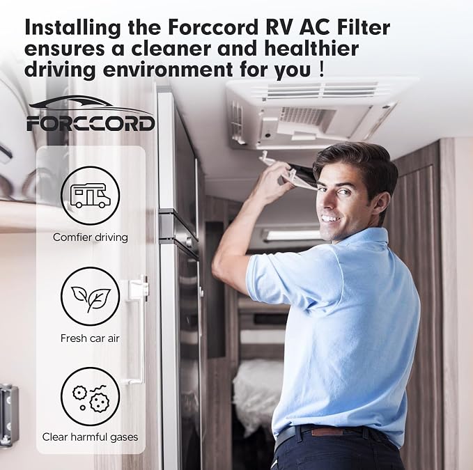 6-PCS RV Air Conditioner Filter RV AC Replacement RV Air Filters 3313107.103